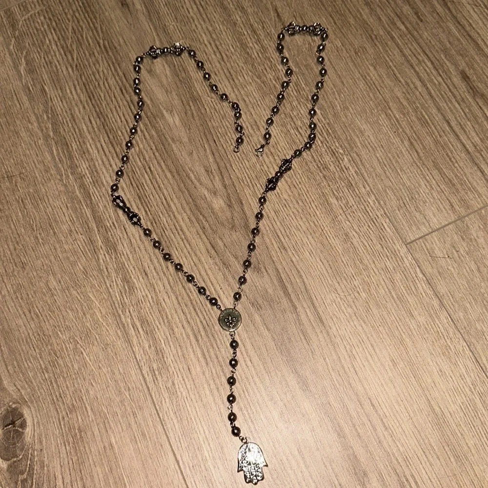 Nialaya men’s Hamsa rosary in silver brand new. - Picture 6 of 7